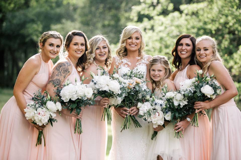 Peony bouquets