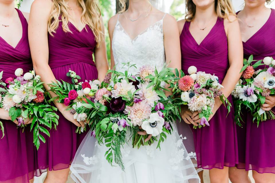 Summer bridal bouquets