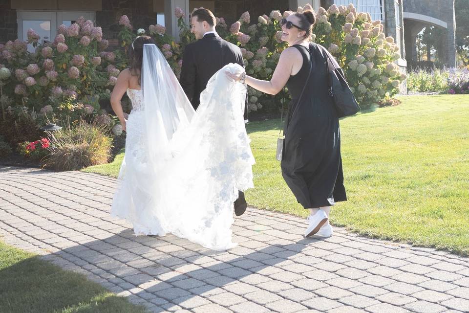 Helping With The Dress