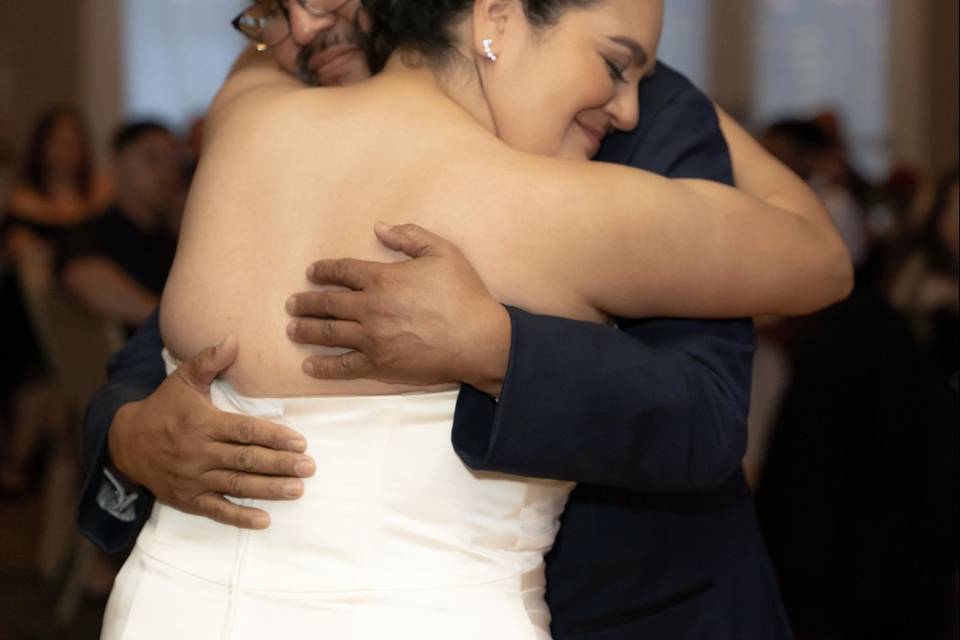 Bride and her father