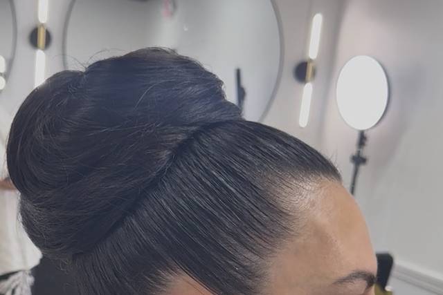 Sleek high Bun