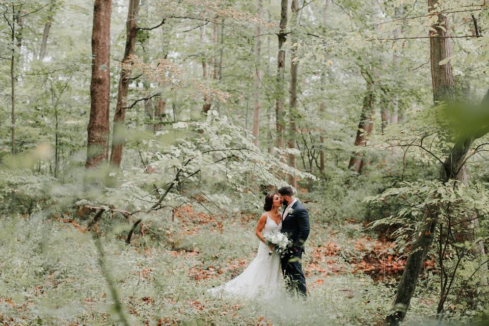 Kissing in the woods