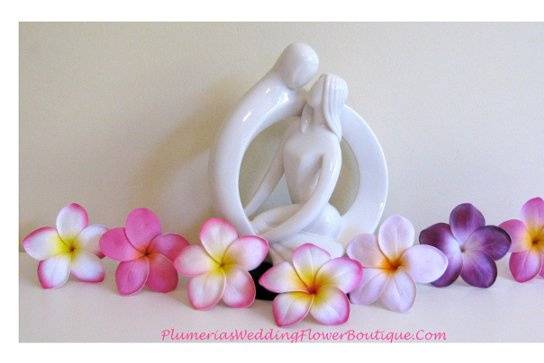 Orchid and Plumeria bridal bouquet