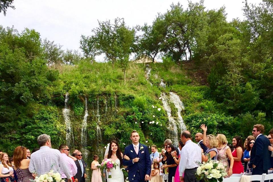 Outdoor wedding ceremony