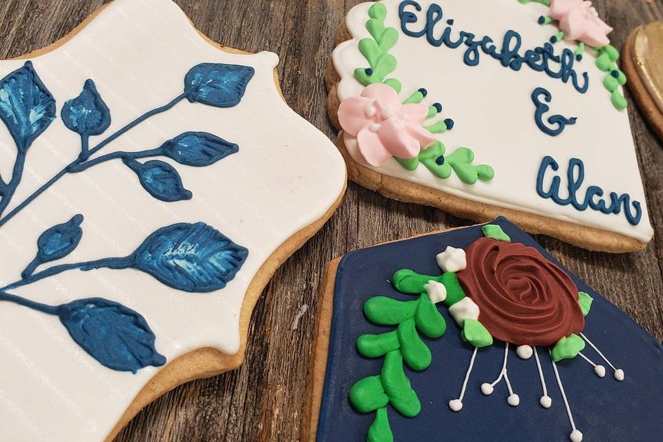 Custom Wedding cookies