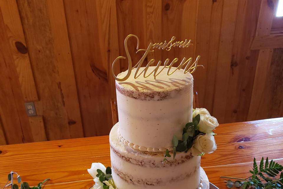 Bridal- Semi naked w/ floral