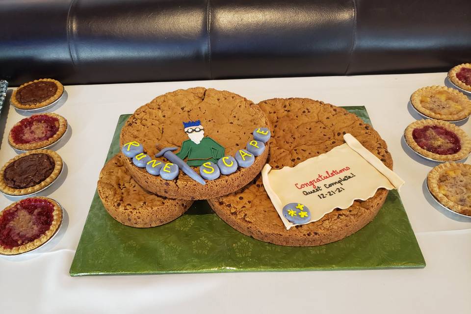 Specialty grooms cookie cake