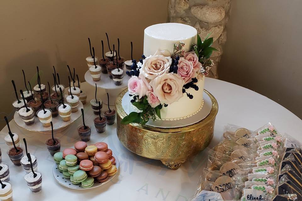 Cake w/ Dessert table