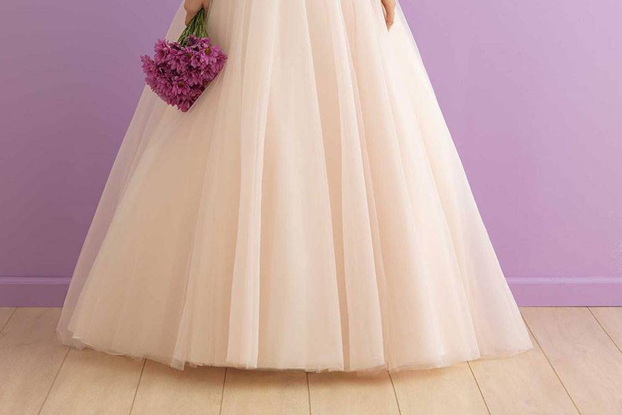Style 2904 <br> We never designed a tulle ballgown more delicate and feminine than this.