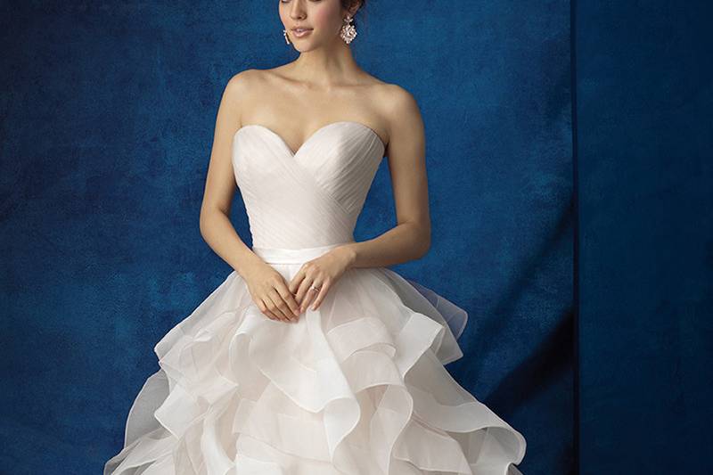 Style 9375 <br> Layers of ruffles make the airiest, most delicate ballgowns.