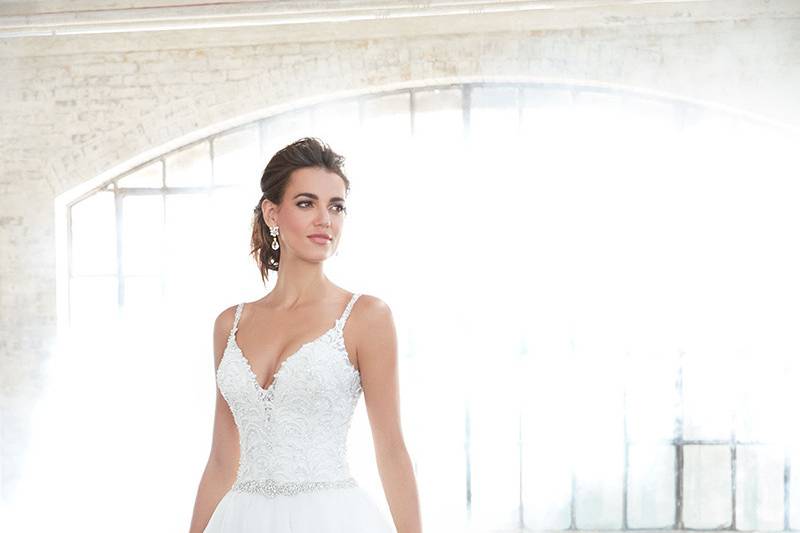 Style MJ317		Take a little twirl in this ruffled ballgown. You'll love it.