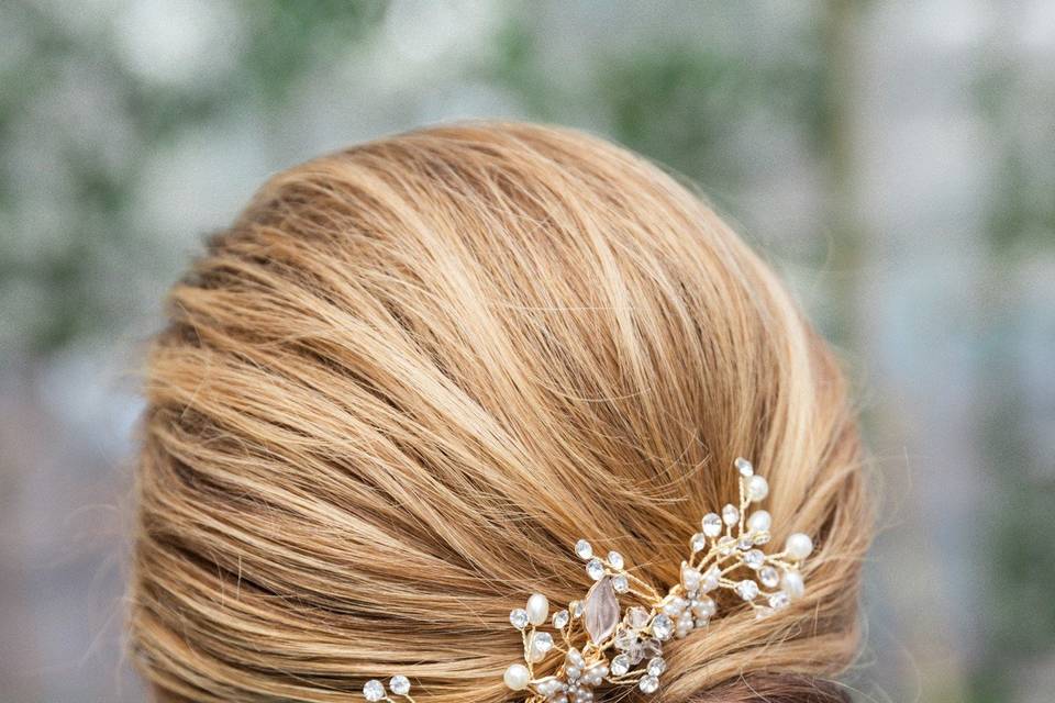 Bride's hair