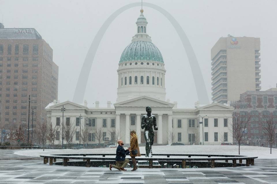 Proposal at the Arch