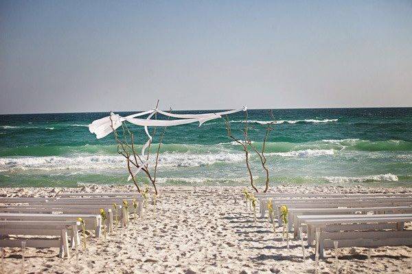 Wedding ceremony area