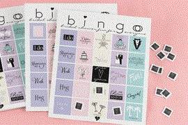 Pastel bingo cards