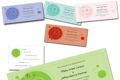 Colorful invites