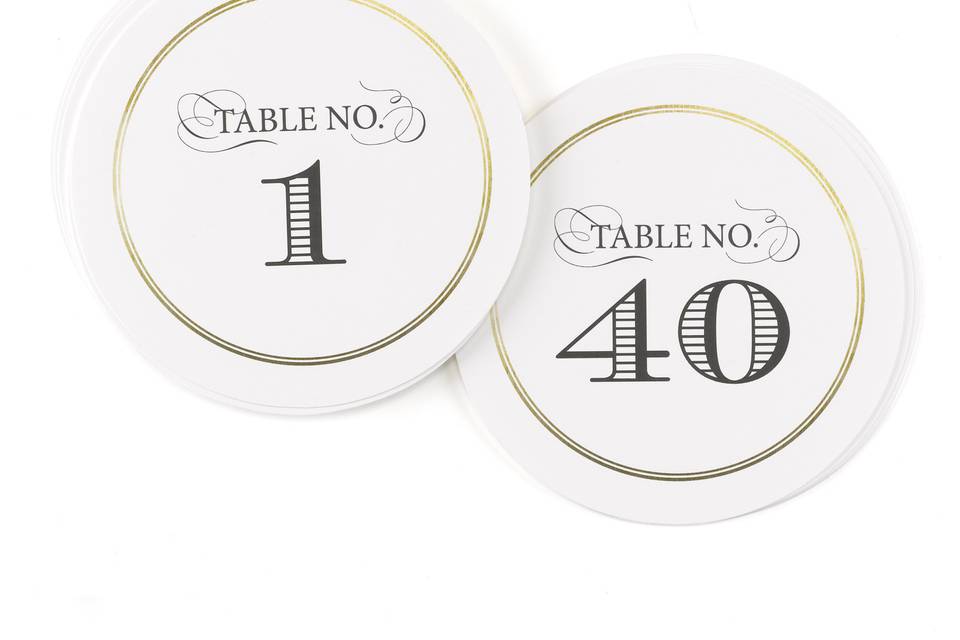 Table Numbers