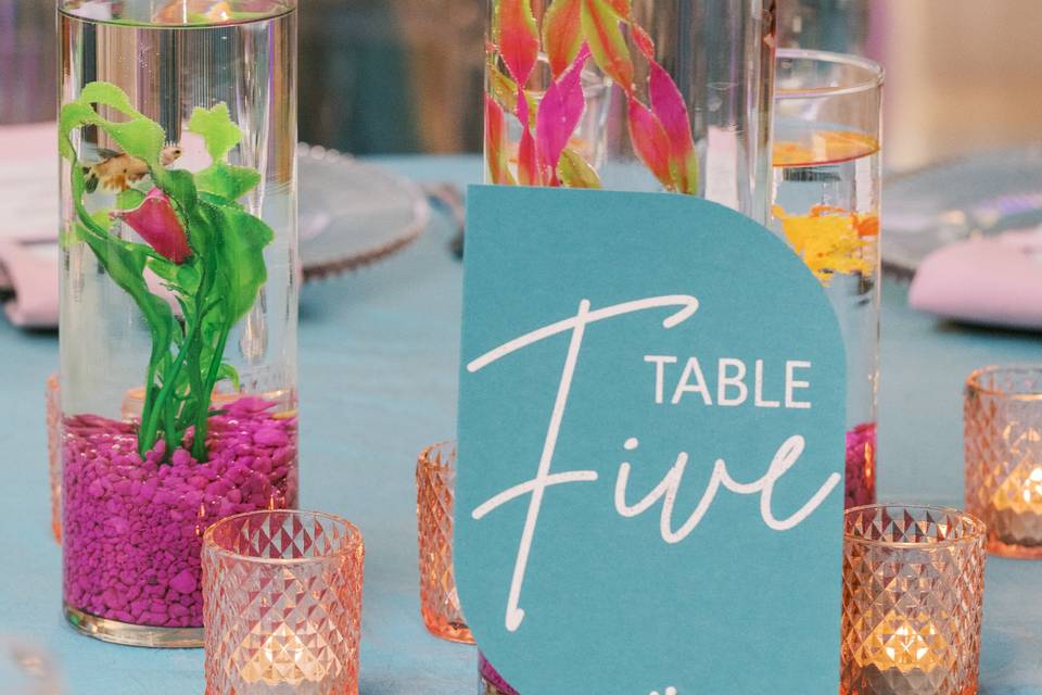 Table Number Sign