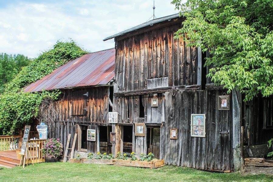 Exterior of the barn