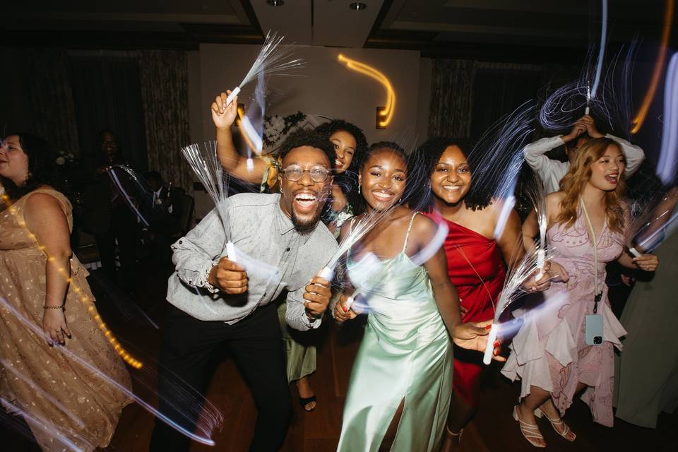 Dance floor photo op!