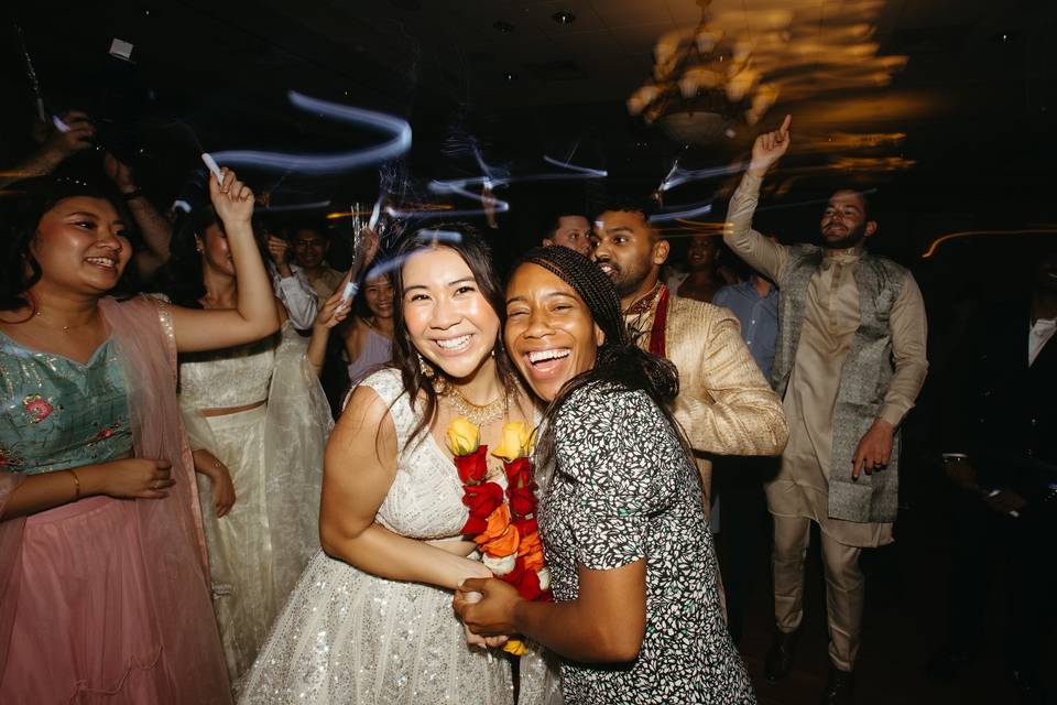 Photo op with the bride