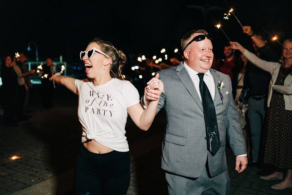 Bride & Groom Exit SunQuest