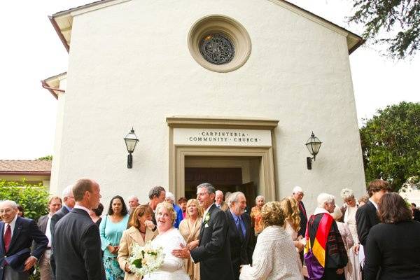 Melinda (Graziani) and Peter Bie, wedding at Carpinteria Community Church