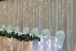 We can help you create gorgeous backdrops even if you are celebrating on a basketball court. We can help you make any location just right for your style and taste.