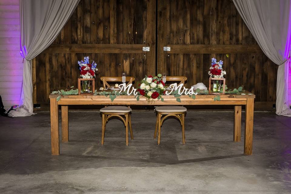 Sweetheart table