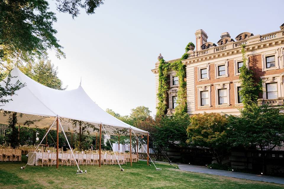 Reception tent
