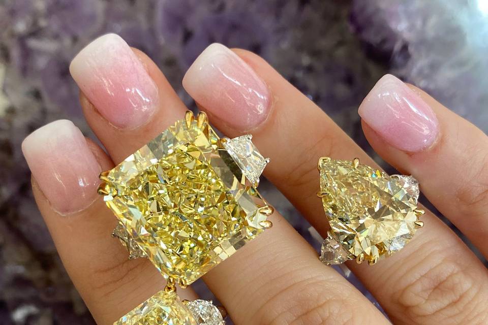 Fancy Yellow Diamond Rings
