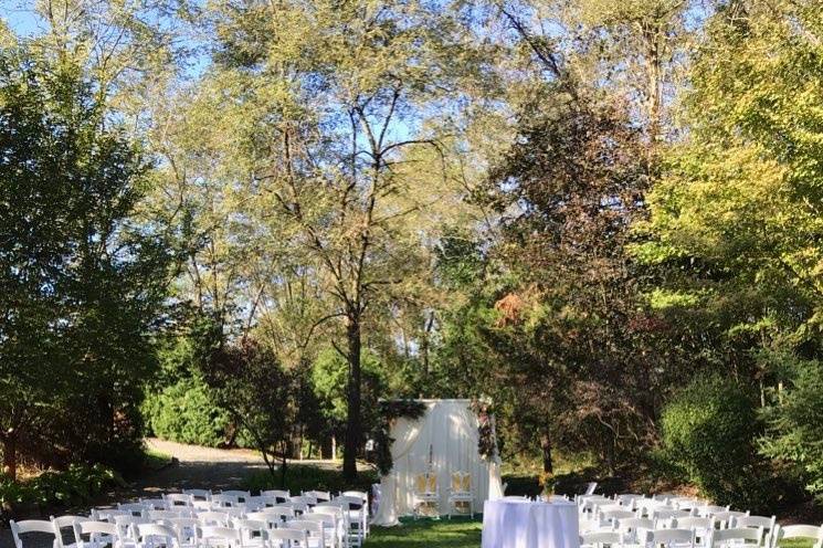 Koi garden ceremony