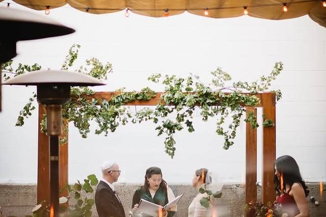Under the chuppah