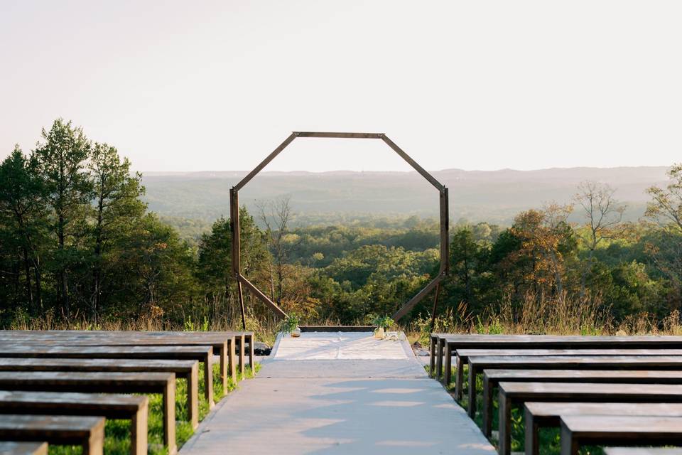 Outdoor ceremony site