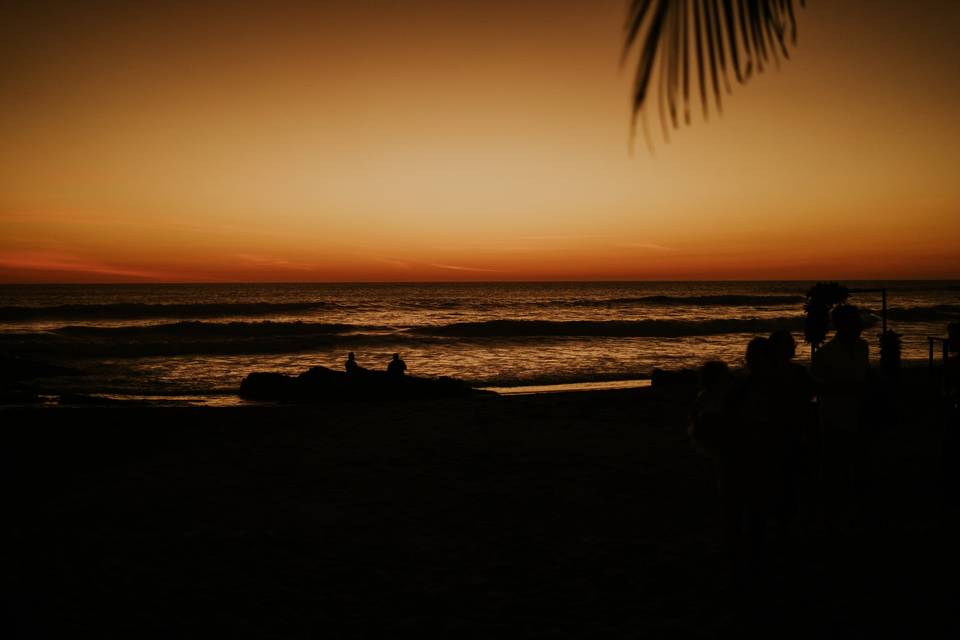 Private Beach Sunset