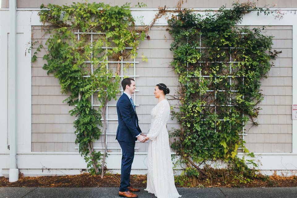 Zoom wedding at Snoqualmie Ridge