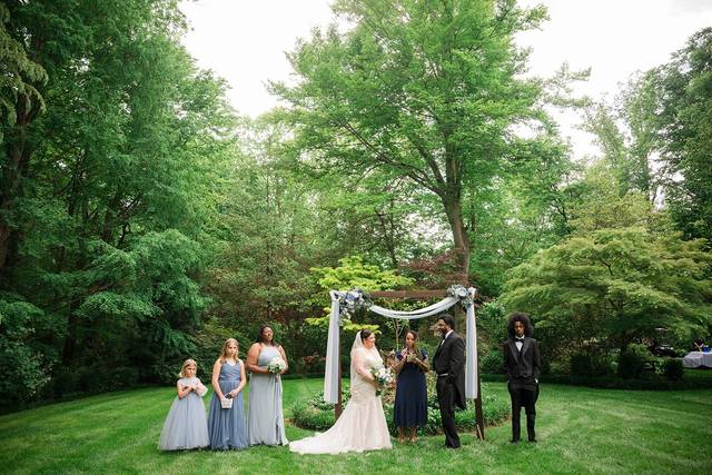 At the altar.