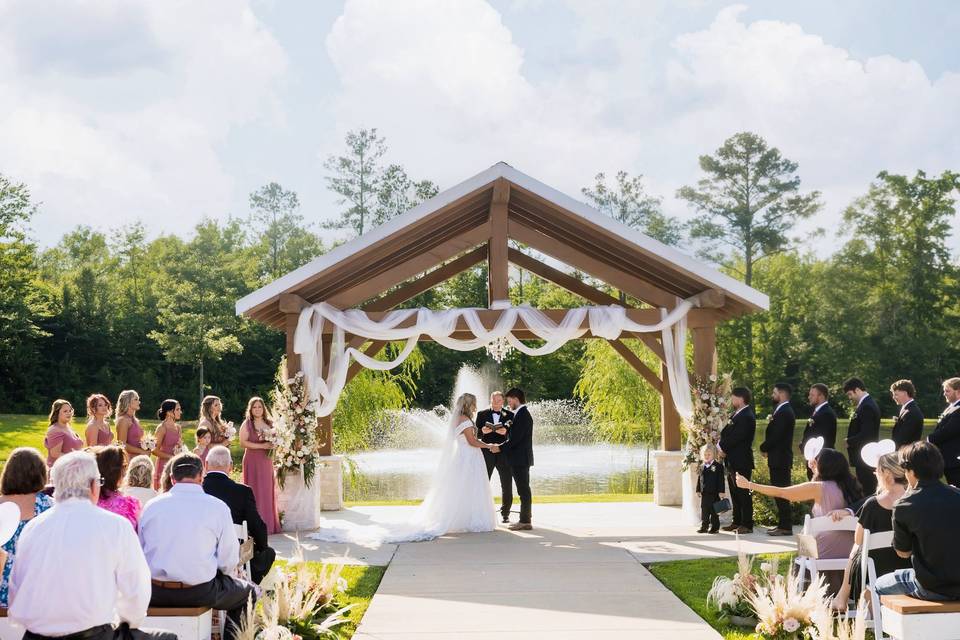 Outside ceremony area