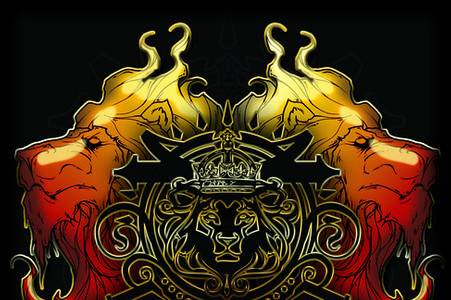 Lion King Mascot Logo Design 5214210 Vector Art at Vecteezy