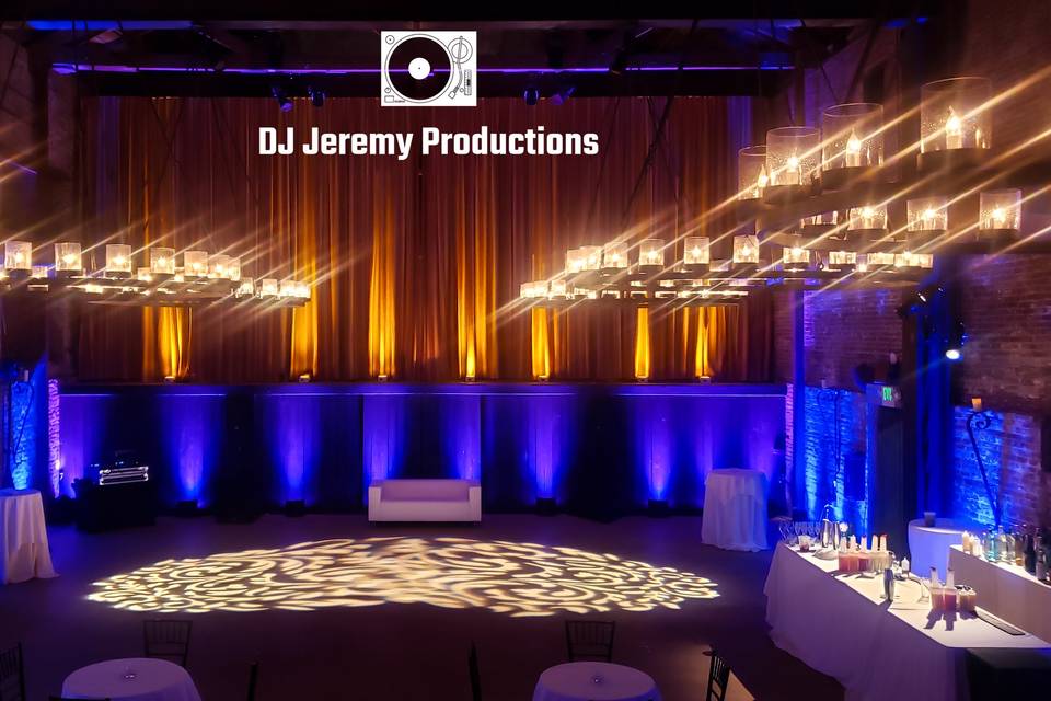 Gobo lights and uplighting