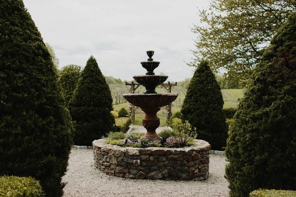 Fountain at the courtyard