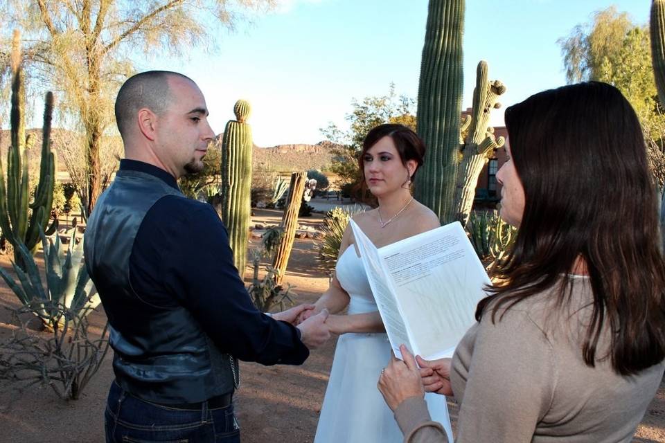 Desert ranch elopement