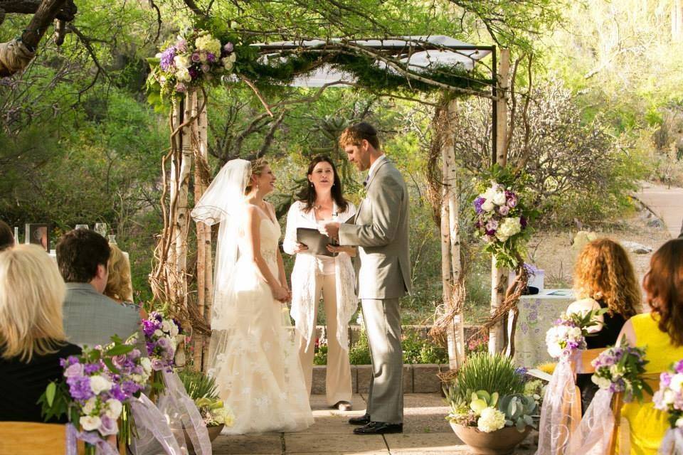 An outdoor, Jewish ceremony