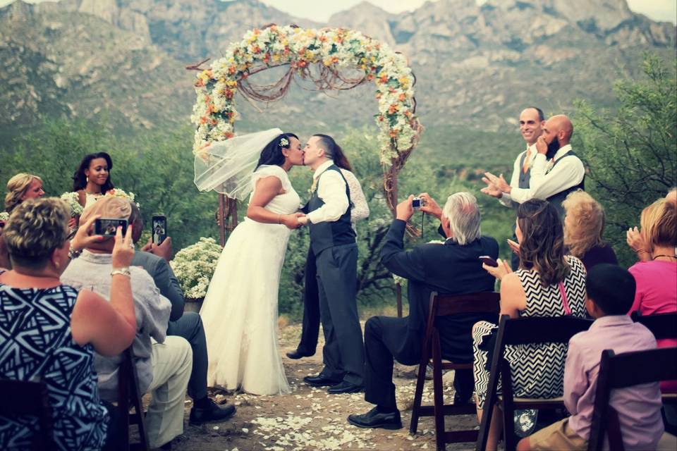 Wedding kiss