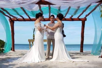 Yucatan, MX beach wedding