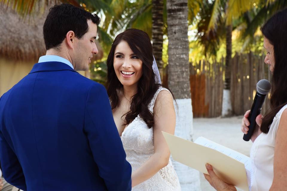 Playa del Carmen beach wedding