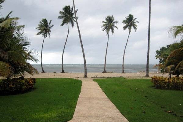 A beatiful view of the beach in Hotel Gran Meliá in Rio Grande, Puerto Rico