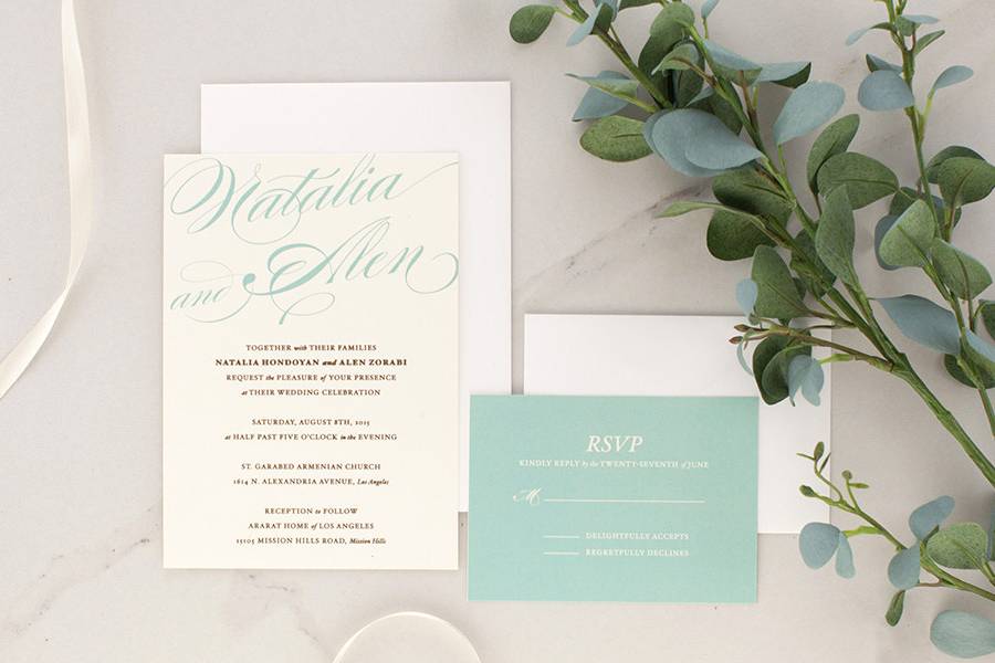 Custom Wedding Invitation by cordiallyinvite.com