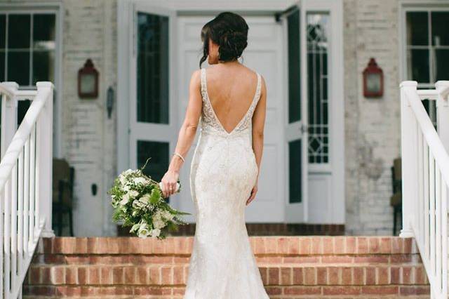 Sleek wedding dress