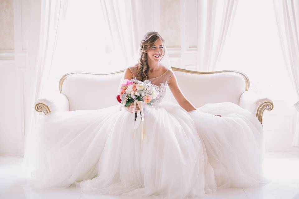 Bride in her suite